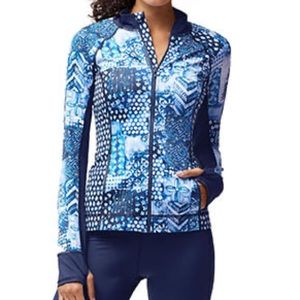 SALE🔥NWT Tommy Bahama Active Blue Patchwork Zip Jacket